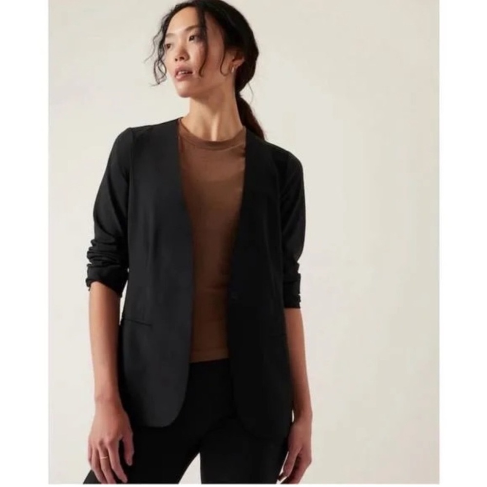 Athleta Avenue Blazer Jacket Black Women’s Size 0